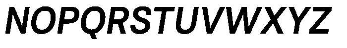 Antre Narrow Semi Bold Italic Font UPPERCASE