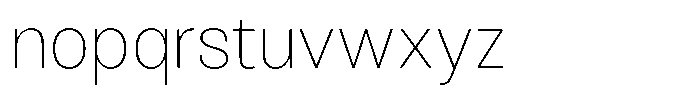 Antre Narrow Thin Font LOWERCASE