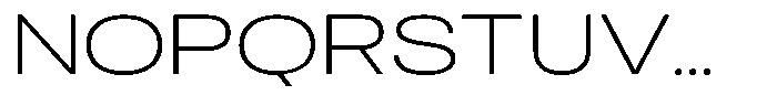 Antre Wide Extra Light Font UPPERCASE