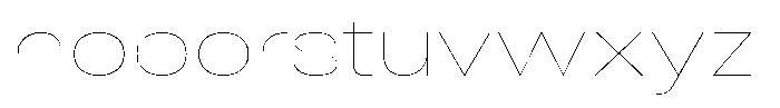 Antre Wide Hairline Font LOWERCASE