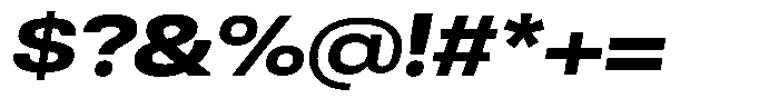 Antre Wide Heavy Italic Font OTHER CHARS