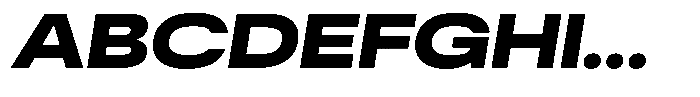 Antre Wide Heavy Italic Font UPPERCASE