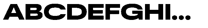 Antre Wide Heavy Font UPPERCASE