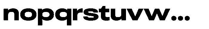 Antre Wide Heavy Font LOWERCASE