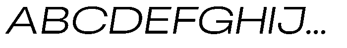 Antre Wide Light Italic Font UPPERCASE