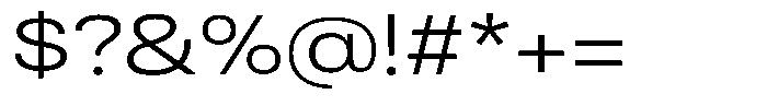 Antre Wide Light Font OTHER CHARS