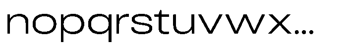 Antre Wide Light Font LOWERCASE
