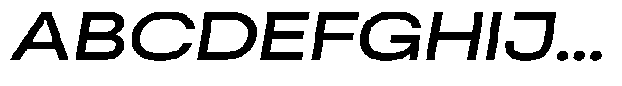 Antre Wide Medium Italic Font UPPERCASE