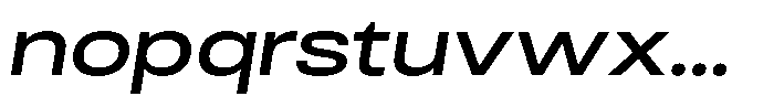 Antre Wide Medium Italic Font LOWERCASE