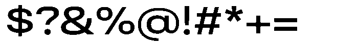 Antre Wide Medium Font OTHER CHARS