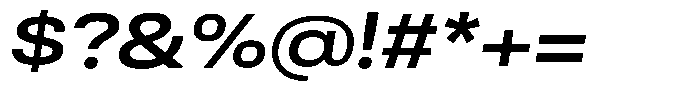 Antre Wide Semi Bold Italic Font OTHER CHARS