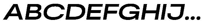Antre Wide Semi Bold Italic Font UPPERCASE