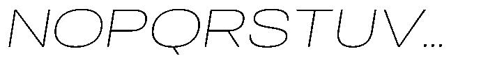 Antre Wide Thin Italic Font UPPERCASE