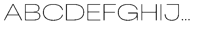 Antre Wide Thin Font UPPERCASE