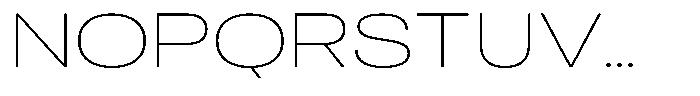 Antre Wide Thin Font UPPERCASE