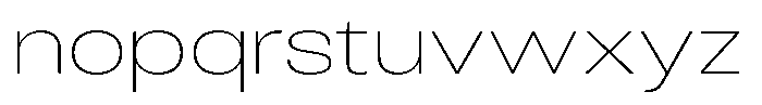Antre Wide Thin Font LOWERCASE