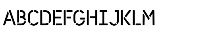 Antwerp Stencil Font UPPERCASE