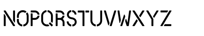 Antwerp Stencil Font UPPERCASE
