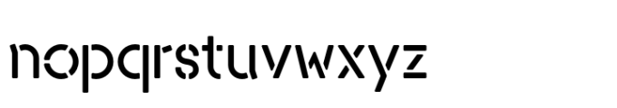 Antwerp Stencil Font LOWERCASE