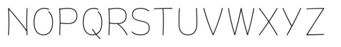 Anuban Thin Font UPPERCASE