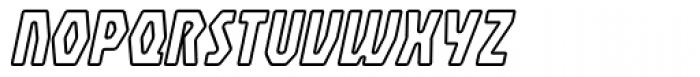 Anvil Outline Italic Font LOWERCASE