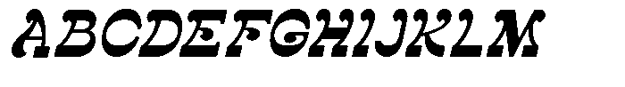 Anyheat Italic Font UPPERCASE