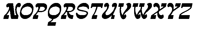 Anyheat Italic Font UPPERCASE
