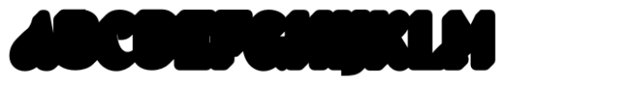 Anyhow Extrude Font UPPERCASE