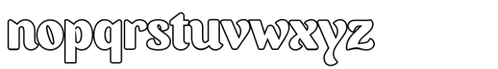 Anyhow Outline Font LOWERCASE