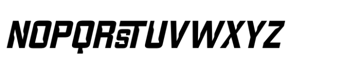 Anymspace Bold Oblique Font UPPERCASE