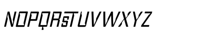 Anymspace Light Oblique Font UPPERCASE