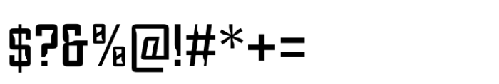 Anymspace Regular Font OTHER CHARS
