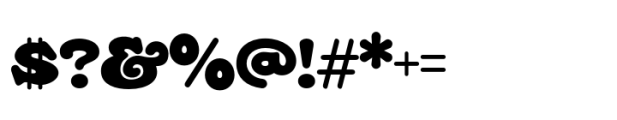 Anytown Bold Monotone Font OTHER CHARS
