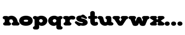 Anytown Bold Monotone Font LOWERCASE