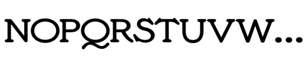 Anytown Regular Monotone Font UPPERCASE