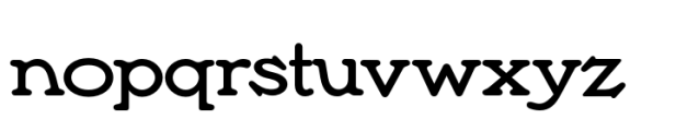 Anytown Regular Monotone Font LOWERCASE