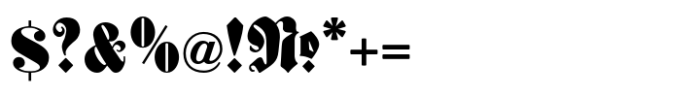 Anzeigenfraktur Font OTHER CHARS