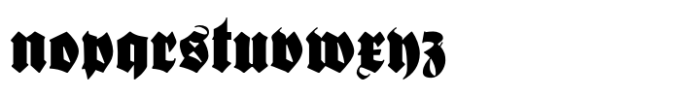 Anzeigenfraktur Font LOWERCASE