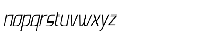 Anzuka Italic Font LOWERCASE