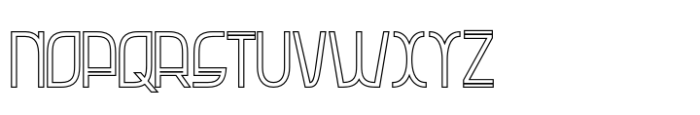 Anzuka Outline Font UPPERCASE