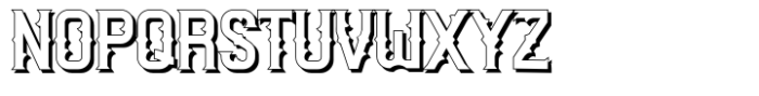 Anzura Shadow Font UPPERCASE