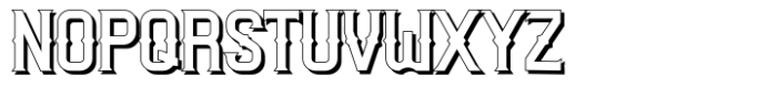 Anzura Shadow Font LOWERCASE