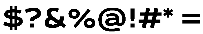 Analog Bold Font OTHER CHARS