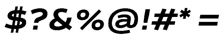 Analog BoldOblique Font OTHER CHARS