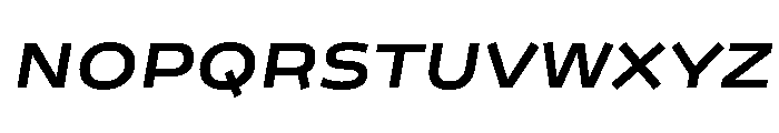 Analog BoldOblique Font UPPERCASE