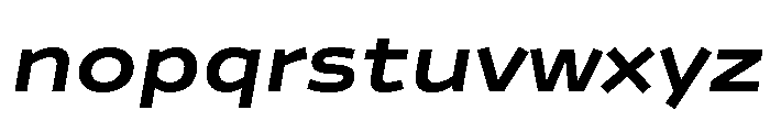 Analog BoldOblique Font LOWERCASE