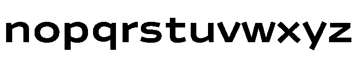 Analog Bold Font LOWERCASE