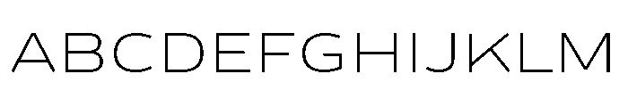 Analog Light Font UPPERCASE