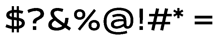 Analog Medium Font OTHER CHARS