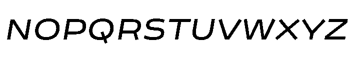 Analog MediumOblique Font UPPERCASE